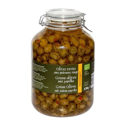 Olives Vertes Poivrons Vrac De Grèce Par 100g