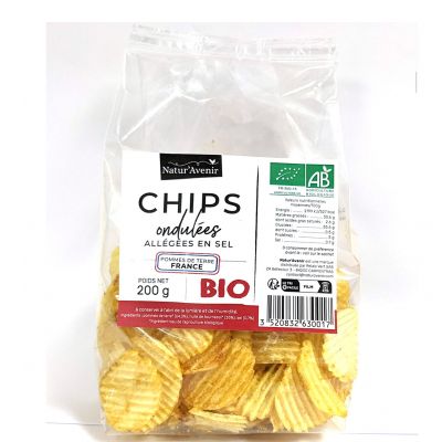 Chips Ondulees Allegees En Sel 200 G De France